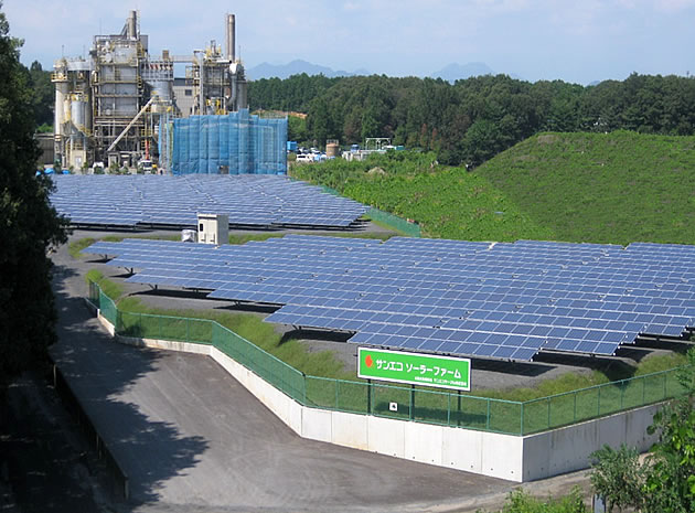 750kw太陽光発電施設　サンエコソーラーファーム